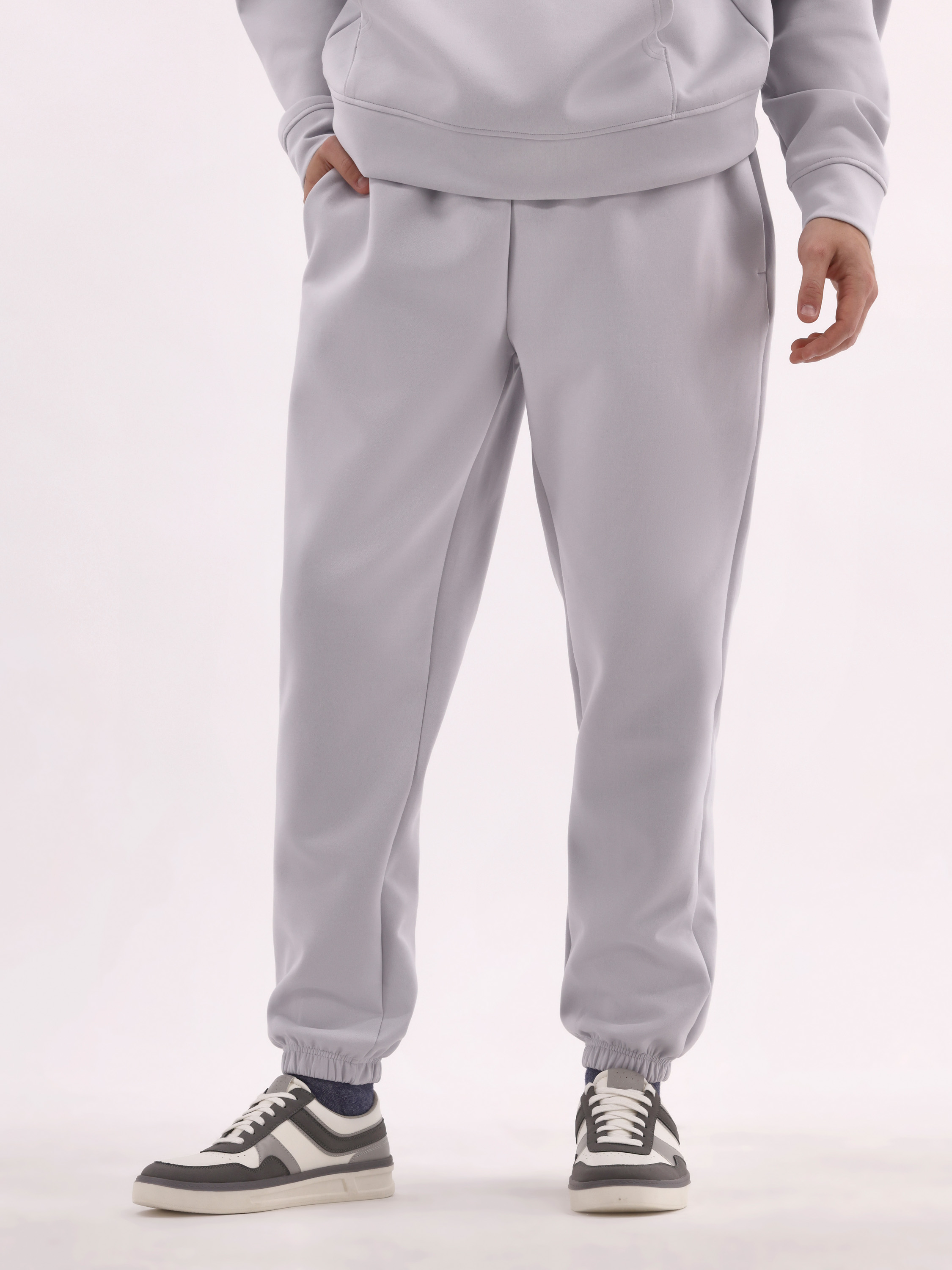 No Boundaries Men's \u0026 Big Men's Double Scuba Knit Fleece Sweatpant Joggers, Sizes XS-3XL
